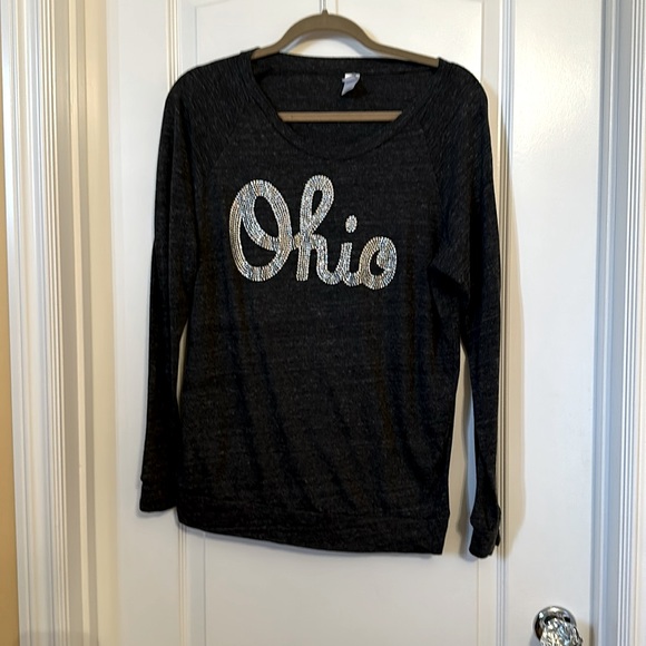 Alternative | Tops | Ohio State University Bling Long Sleeve Tee With ...